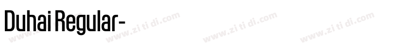 Duhai Regular字体转换